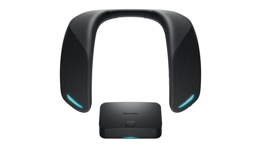 introducing panasonics latest game changing innovation the wireless soundslayer neck speaker for gamers