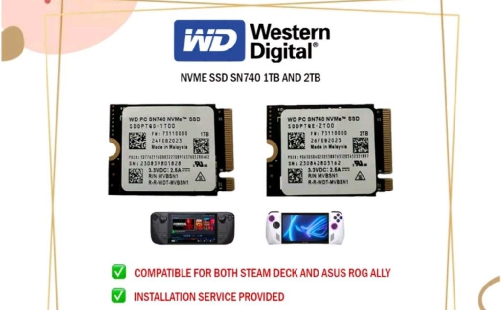 Western Digital Expands Product Line To Offer Ssd Upgrade Drives For The Steam Deck And Rog Ally