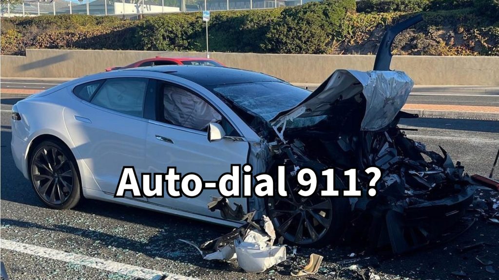 : Tesla vehicles will have the ability to automatically contact 911 in the event of a crash 1 tesla vehicles will have the ability to automatically contact 911 in the event of a crash