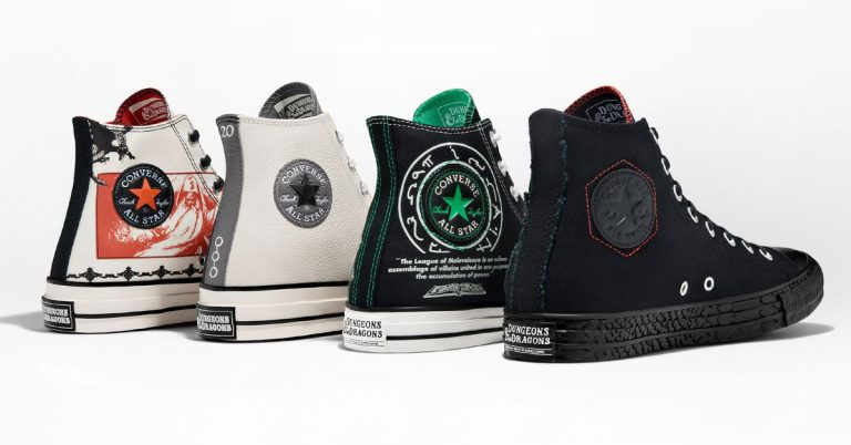 Converse’s new D&D collection celebrates vintage roleplaying trends